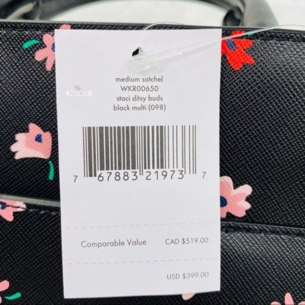 Kate Spade Ditsy Buds Floral Medium Satchel Crossbody - Picture 8 of 8